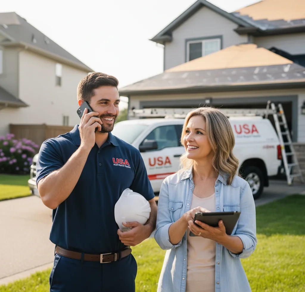 USA Roof Repair Experts customer support in North English